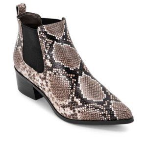 Blondo Emelia Snake Print Leather Bootie